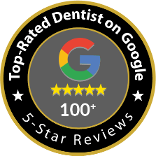 100 plus Google Reviews stamp